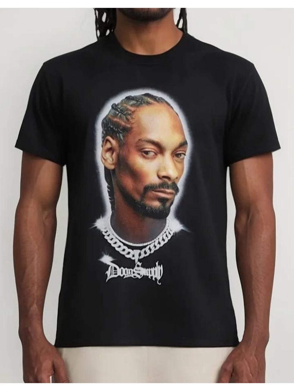 Snoop Dog Men’s Graphic Tee Short Sleeve Black, Size XL
